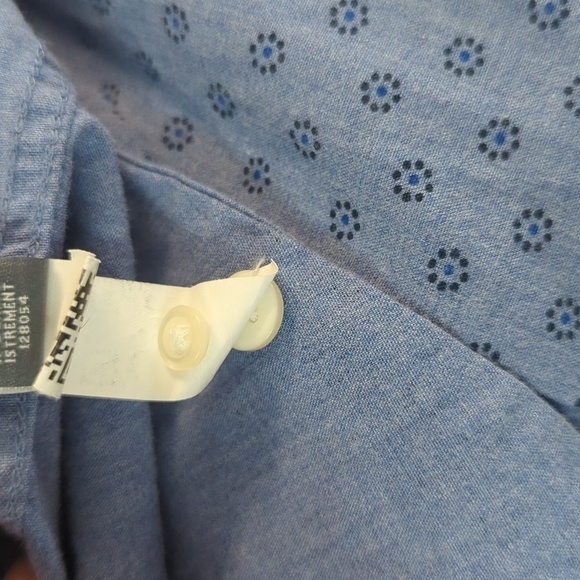 Bonobos Circle Print Button Down Shirt Blue XL hipster hippie preppy western - Picture 7 of 7